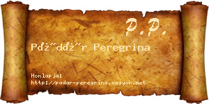 Pádár Peregrina névjegykártya